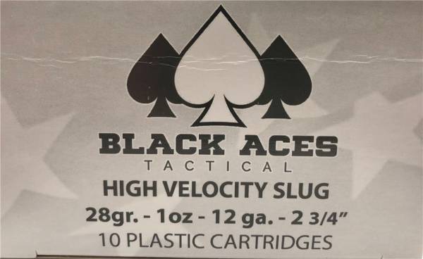 200 Rounds Clever Black Aces Tactical 12 Guage Slugs
